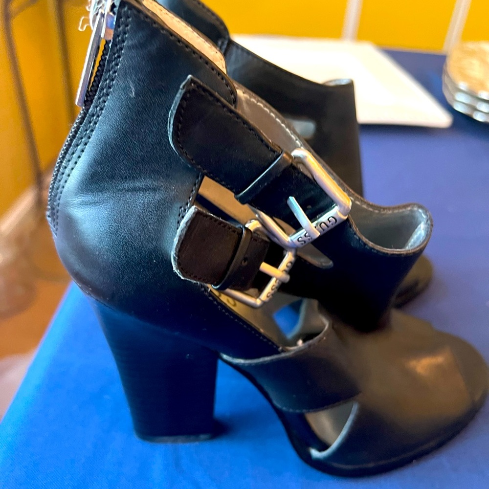 Wedge Black Bootie